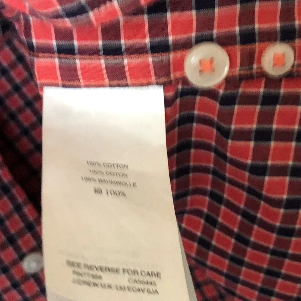 NWOT Sean x J. Crew Men’s Plaid Button Down